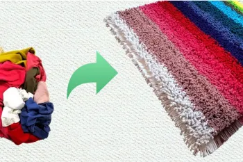 با تیشرت های قدیمی پادری و دم فرشی های زیبا درست کن