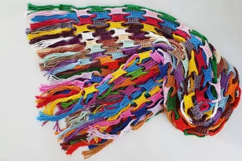شال مبل مدرن / آموزش گام به گام، ترکیب رنگ برای دوخت شال مبل