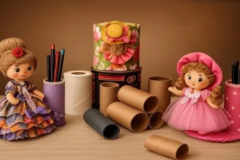 آموزش ساخت جامدادی عروسکی زیبا با وسایل بازیافتی