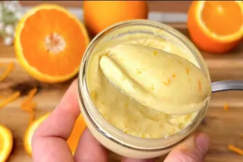 طرز تهیه خامه پرتقال برای صبحانه بدون تخم مرغ، بدون نشاسته، بدون آرد!