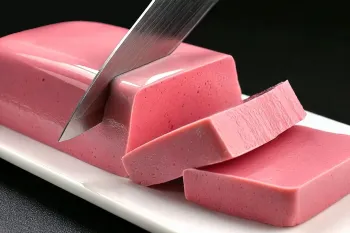 طرز تهیه دسر قالبی با شیر و توت فرنگی