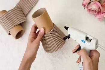 آموزش ساخت دکوراسیون شیک برای خانه با رول مقوایی