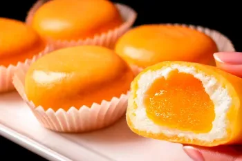 طرز تهیه موچی کم کالری با پرتقال و شیر برای کاهش وزن