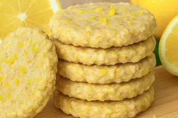 طرز تهیه شیرینی رژیمی / دستور پخت کوکی لیمو بدون آرد، بدون شکر و بدون فر