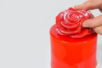 آموزش قدم به قدم ساخت گل با ژله برای تزئین کیک و دسر