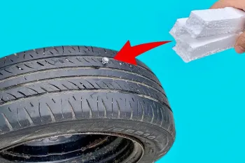 نحوه تعمیر لاستیک سوراخ و پنچر با یونولیت / بدون نیاز به خرید لاستیک