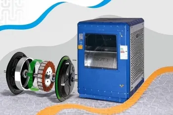 کاهش مصرف برق کولر آبی قدیمی با نصب موتور BLDC / آموزش نصب موتور BLDC