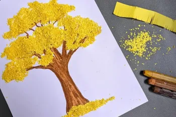 نحوه ساخت کلاژ درختی با کاغذ / طراحی زیباتر از درخت سه بعدی برای دکور خانه