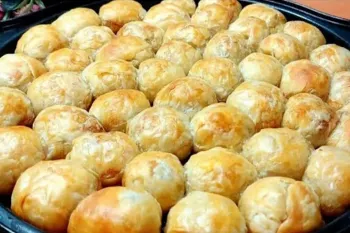 آرد + آب جوش! من از پختن آنها خسته نمی شوم
