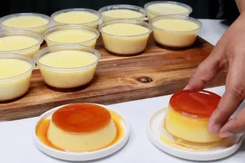 طرز تهیه پودینگ کاراملی بدون نیاز به فر فقط با ۳ ماده