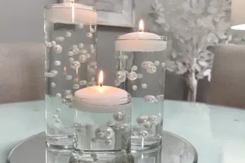 نحوه درست کردن شمع های شناور فانتزی برای تزئین خانه