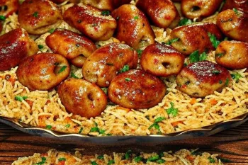 دستورپخت کباب میله ای مرغ خاص با پلو مجلسی