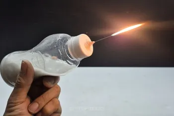 آموزش ساخت شمع با آب و بطری پلاستیکی