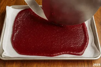طرز تهیه لواشک آلو در فر / بدون نیاز به نور آفتاب