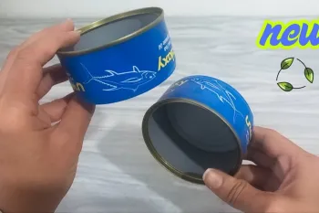 قوطی تن ماهی را دور نریزید / نحوه ساخت دکوراسیون شیک با قوطی حلبی