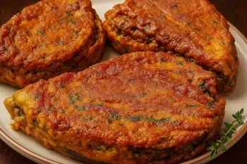 غذا با بادمجان / طرز تهیه بادمجان سوخاری رستورانی