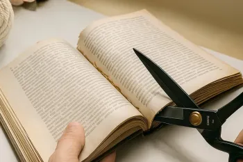 دیگه هرگز کتاب های قدیمی را دور نیندازید! نحوه ساخت دکوری شیک با کتاب قدیمی