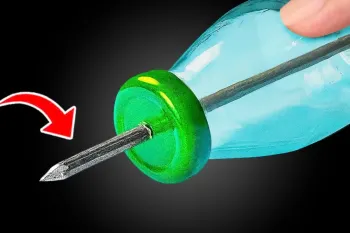 میخ را در بطری شیشه ای فرو کنید / هرگز چنین اختراعی ندیده اید