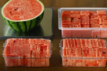 هندوانه رو تو چند ثانیه شیک و مجلسی برش بزن | بدون ریخت و پاش