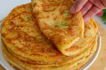 طرز تهیه نان صبحانه رستورانی فقط با ۲ عدد تخم مرغ