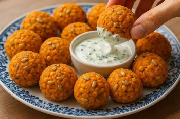 طرز تهیه توپک ترد با نخود و سیب زمینی | میان وعده سالم و مقوی