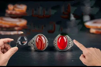 روش تشخیص نگین عقیق اصل از تقلبی در ۲ دقیقه با چاقو و نور !