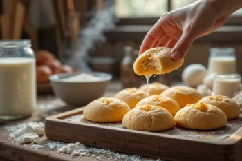 طرز تهیه شیرینی سنگسری با آب پنیر | شیرینی سالم، خونگی و پرکلسیم