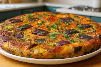 برای ناهار غذا با تخم مرغ و بادمچان درست کنید / طرز تهیه کیک بادمجان