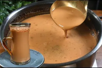 طرز تهیه چای خامه ای کرک / آن را گرم یا یخ زده سرو کنید