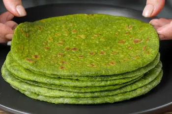 طرز تهیه نان رژیمی با جو دوسر و اسفناج!بدون آرد، بدون شکر، بدون مخمر