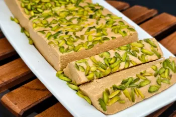 طرز تهیه حلواشکری بازاری / راز حلوا شکری بازاری بدون آب شدن و روغن انداختن