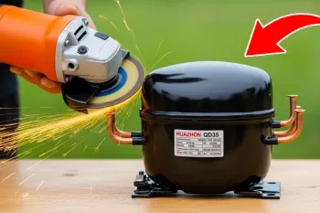 آموزش ساخت دستگاه جوش با موتور یخچال / موتور جوش حرفه ای بسازید