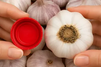 با این روش با یک درب بطری ساده سیرها را سریع پوست بکنید