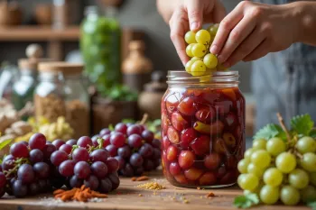 طرز تهیه ترشی انگور به سبک ترکی