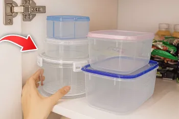 بهترین روش جا دادن ظروف پلاستیکی / 15 ترفند خانگی برای خانه و آشپزخانه