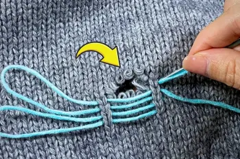 روش آسان برای تعمیر سوراخ در ژاکت های بافتنی / بدون نیاز به مهارت های خیاطی
