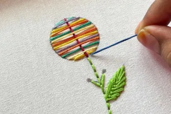 طرح های گلدوزی دستی برای مبتدیان | آموزش کامل دوخت گل طرح جدید با گلدوزی