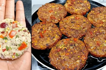 طرز تهیه کتلت سیب زمینی و سبزیجات بدون نیاز به ذره ای گوشت