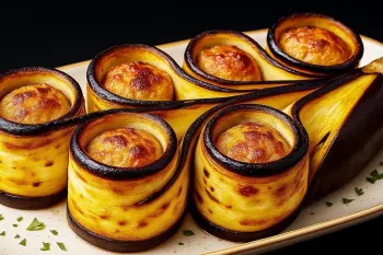 طرز تهیه بادمجان شکم پر با گوشت چرخی / روشی جدید برای سرو بادمجان
