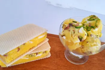 طرز تهیه بستنی سنتی خانگی | بستنی سنتی مغزدار