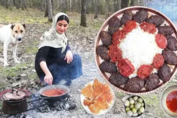 با این ترفند ساده تو طبیعت یه شامی کباب روستایی خوشمزه درست کن