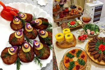 انواع تزیین کتلت برای مدارس،مجالس و مهمانی های رسمی