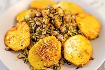 پلو شوشتری با مرغ، یک غذای مجلسی با روشی ساده