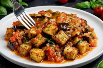 طرز تهیه گوجه بادمجان نکه ای غذایی خوشمزه تر از گوشت