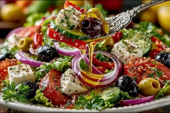 من هر روز این سالاد یونانی را میخورم و ۱۰ کیلوگرم وزن کم کردم!