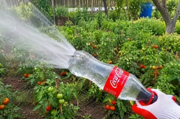تبدیل بطری نوشابه به آبپاش بارانی برای باغچه | دیگه آبپاش گرون نخر