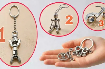 پیچ و مهره های اضافه را به جاکلیدی و کاردستی های زیبا تبدیل کنید