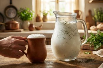 طرز تهیه دوغ گازدار خانگی؛ با روش 3 قلمی طبیعی بدون قند و نخود