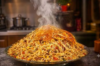 طرز تهیه آش پلو مجلسی؛ ترکیبی خوشمزه از برنج و رشته آش