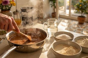 طرز تهیه حلوای عربی با شیر خشک؛ دسری خوش عطر و مجلسی
